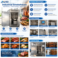 Four à fumage commercial électrique pour viande et poisson, fumoir professionnel