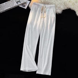 Pantalones de pana para hombre con logo personalizado, estilo japonés, de pierna ancha, con cordón, antiarrugas, precio de fábrica China-Bangladesh - Product Image 2