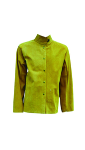 Veste de soudage anti-chaleur à manches longues, coupe classique, pour usage en usine et atelier, coutures surjetées - Product Image 4