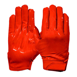 Comfortable <b>Soft</b> Lightweight Breathable 100% Polyester Mesh Outdoor American Football Gloves Sports Use - Product Image 1