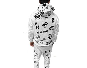 Sudadera con Capucha para Hombre, Talla Grande, Transpirable, Ecológica, con Estampado Sólido, de Forro Polar, Poliéster/Algodón, Informal, RAPID SPORTS BS-MT-271, Venta al Por Mayor - Product Image 4