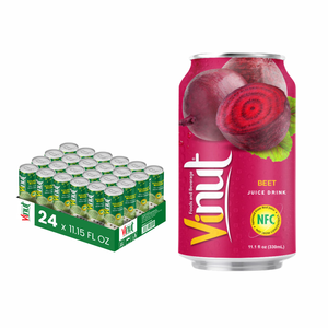 Para VINUT 330ml Bebida de jugo de remolacha sin azúcar Refrescante OEM/ODM Muestra gratis al por mayor de la fábrica de Vietnam Etiqueta privada - Product Image 4