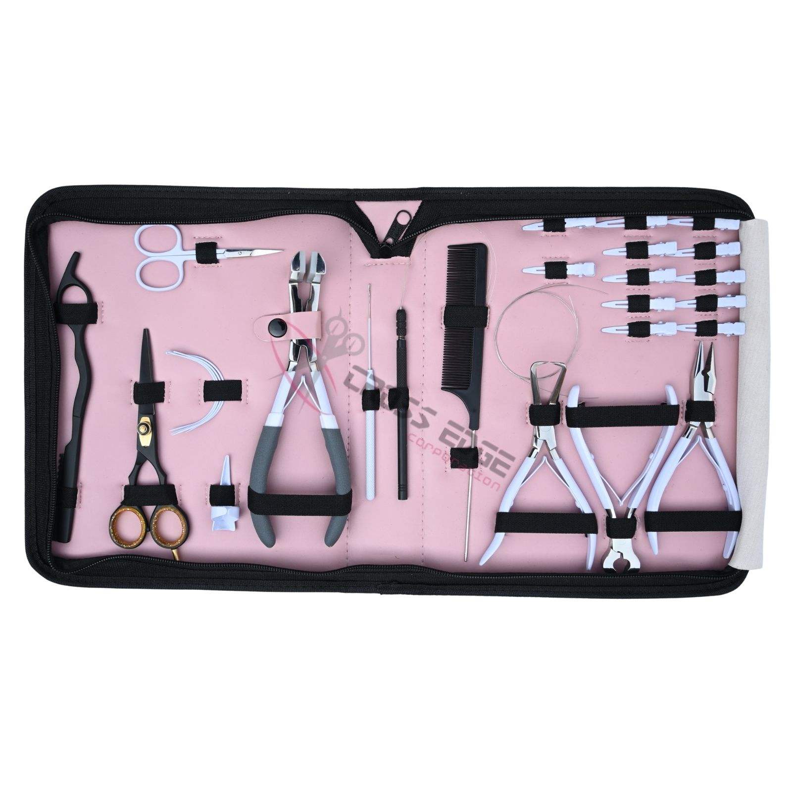 Kit d'outils pour extensions de cheveux blancs