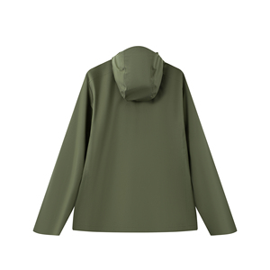 เสื้อแจ็คเก็ตผู้ชายสีเขียวมะกอกแบบมีฮู้ด ซิปหน้า กันน้ำ ระบายอากาศได้ดี ผลิตจากโพลีเอสเตอร์ ทรงปกติ เหมาะสำหรับฤดูใบไม้ร่วง - Product Image 6
