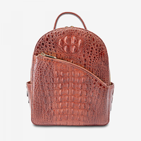 Sac à dos de luxe en cuir étoxique pour femme, best-seller, capacité 20-35L, poignée rigide, dossier ergonomique, fermeture éclair, taille L24