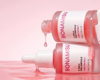 BONAMISU B Triple Ampoule Rose 30ml Sérum Coréen pour le Visage Éclaircissant Hydratant Raffermissant Glycérine Réducteur de Pores