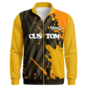 Sudadera con capucha de forro polar de poliéster unisex para invierno, con cremallera completa, de alta calidad, OEM ODM, impresión por sublimación, personalización a granel, insignia frontal - Product Image 5