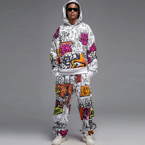 Ensemble de survêtement de jogging par sublimation pour homme, avec sweat à capuche et pantalon de jogging imprimés sur mesure, idéal pour l'hiver - Product Image 6