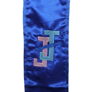 Étole bleu roi de remise de diplôme, écharpe d'honneur, accessoire de cérémonie de remise des diplômes, vêtement de célébration des réalisations académiques - Product Image 2