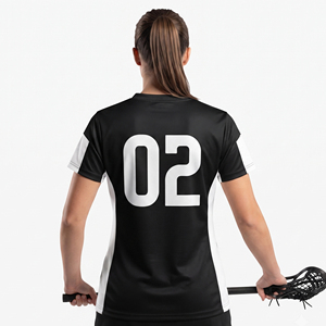 Camiseta de Lacrosse para Mujer, Cuello en V, Personalizada para Equipo, Camiseta Deportiva de Malla para Entrenamiento - Product Image 2