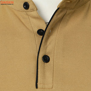 Polo pour homme 100% coton, manches courtes, patte de boutonnage, coupe ajustée décontractée, t-shirt uni, vente en gros, OEM, vêtements personnalisés avec logo - Product Image 3