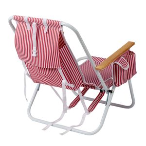 Sedia da Spiaggia da 24 Pollici, Comoda e Portatile, in Ferro con Tessuto Oxford, per Soggiorno, Meditazione o Palestra - Product Image 3