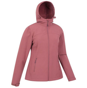 Wholesale Unisex Formal Solid Softshell Jacket Windproof Waterproof Hooded Outdoor Autumn <b>Polyester</b> Cotton Blend - Product Image 2