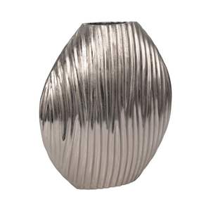 Venta al por Mayor de Floreros de Aluminio Dorado, Elegantes con Textura de Guijarros, Hechos a Mano, Diseño Moderno, Decoración para Mesa, Regalo, Metálicos - Product Image 5