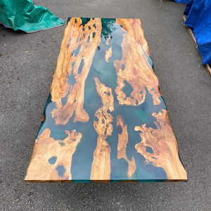 Epoxy Furniture Wood Resin <b>Dining</b> <b>Table</b> Handmade Home Furniture Wholesale OEM Custom Design - Product Image 2