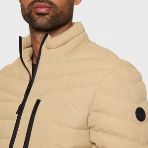 Latest Style Puffer Jacket for <b>Men</b> Stand Collar Casual Outwear High Quality Jackets with embroidery logo - Product Image 2
