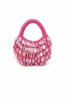 Sac à main hobo perlé pour femme, style bohème, sac à bandoulière pour soirée avec embellissements en perles et cristaux