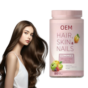 Oem biotin gummies עבור עור שיער ציפורניים תומכות ביוטין עור שיער ציפורניים צמיחה תוסף יופי - Product Image 1
