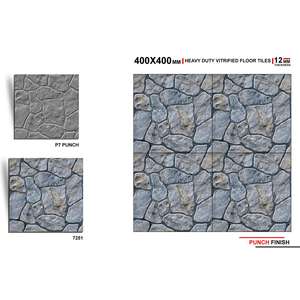 40x40cm Modern Outdoor Porcelain Firebrick Parking Floor Tiles-Digital Heavy Duty Non-Slip Vitrified Tiles for Africa - Product Image 1