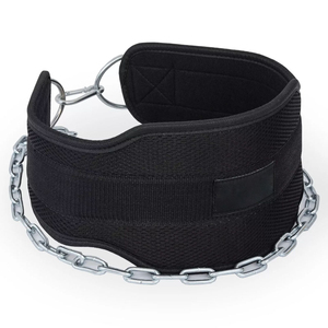 OEM Factory Price Heavy Duty Dip Belt Weightlifting <b>Waist</b> Support <b>Chain</b> for Gym Training Equipment - Product Image 6