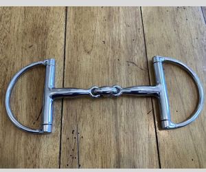 High Quality 17.5mm Square <b>Plate</b> Single Joint Mouth Wide Hinged Stainless Steel Dee for Horse Equestrian New Design - Product Image 3