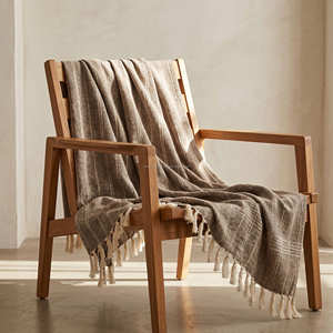 Manta de Sofá a Rayas de Algodón Premium, Diseño Personalizado, Tejida, Fabricante al por Mayor B2B, Proveedor de Decoración para Sala de Estar - Product Image 6