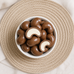 Nueces de cachew cubiertas de chocolate negro premium OEM en caja de embalaje personalizada para productos al por mayor a granel - Product Image 5