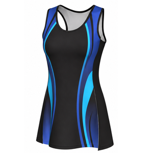 Vêtements de netball pour femmes, tunique et jupe personnalisées, tissu respirant, pour entraînement et compétition, fournisseur en gros, fabricant, logo OEM - Product Image 1