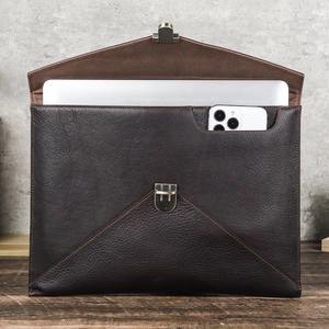 Funda Protectora para Laptop de Cuero Genuino de Fábrica, Duradera, con Correa, Color Personalizado, Ecológica, Ligera, para Tablet y MacBook - Product Image 6