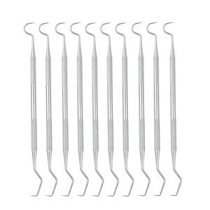 Ametrine Surgical 10PCS Explorador Dental Manual de Acero Inoxidable de Doble Cabeza con Gancho y Punta, Agarre Ergonómico para Limpieza Dental - Product Image 4