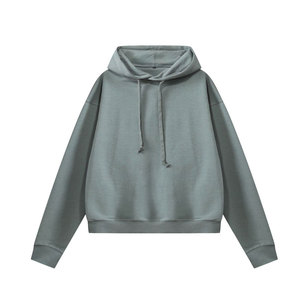 Hoodie surdimensionné personnalisé, pull à capuche épais uni, basiques de couleur unie, en mélange de coton - Product Image 1