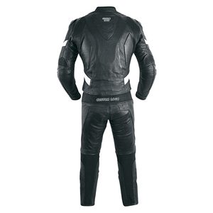 Traje de Motocicleta Personalizado de Cuero Blanco y Negro, Traje de Carreras de 1 Pieza de Cuero Vacuno Genuino, Fabricante de Equipo de Protección para Motociclistas con Certificación CE - Product Image 2