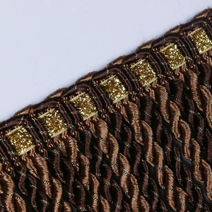 Premium Quality Gold Mylar Braid French <b>Wire</b> <b>Ribbon</b> Twisted Fringe Custom Made Eco-Friendly Embroidered Tassel Shoes Trim Alpha - Product Image 3