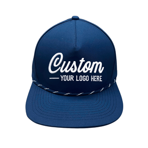 Gorras de Golf Personalizadas de 5 Paneles con Visera Plana, Cierre a Presión, Resistentes al Agua, con Corte Láser, para Hombre y Mujer - Product Image 1