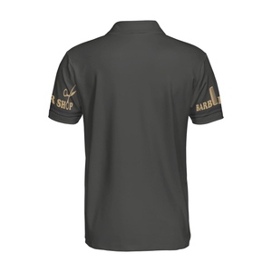 Camiseta de poliéster personalizada con MOQ bajo, ropa de trabajo de manga corta para peluquería, cuello redondo, unisex - Product Image 3