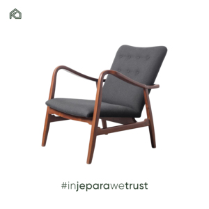 Fauteuil de style américain pour hôtel et café, chaise longue individuelle en bois, chaises de salon avec revêtement en tissu - Irza - Product Image 6