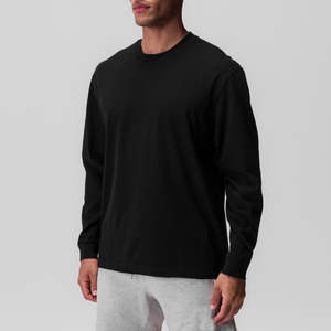 Camiseta Oversize de Manga Larga para Hombre, 100% Algodón, Corte Holgado, Sostenible, al Mejor Precio - Product Image 1