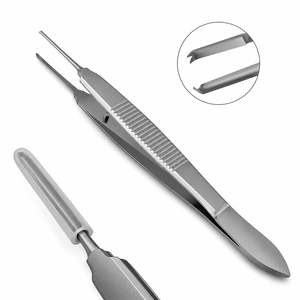 SUAVE SURGICAL INSTRUMENTS Pinzas de sutura de 0.3mm con 1x2 dientes, 4 pulgadas, pinzas de atadura, juego de instrumentos quirúrgicos dérmicos de precisión - Product Image 4