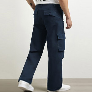 Pantalones Cargo Holgados para Hombre, Estilo Utilitario, Corte Holgado, Estilo Urbano - Product Image 3