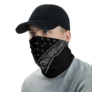 Bandana en coton imprimé personnalisé unisexe, accessoire de mode, foulard, couvre-tête, vente en gros, avec logo personnalisé, en coton doux imprimé pour la tête et le cou - Product Image 4