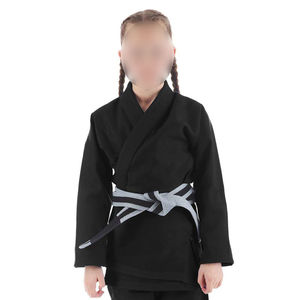 Ceinture noire avec contraste de couleur blanche, vêtements d'arts martiaux, impression de logo personnalisé, tissu léger, uniforme de judo, service OEM - Product Image 5