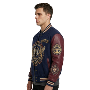 High Quality ODM OEM Customized Premium Letterman <b>Jacket</b> Custom Embroidery Wool Leather Baseball <b>Jacket</b> Winter Outerwear - Product Image 5