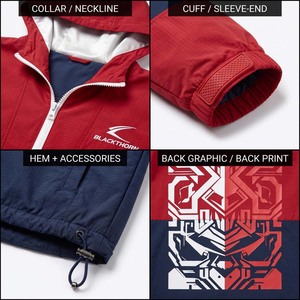 Chaqueta Anorak Cortavientos Transpirable para Hombre, con Logotipo Personalizado, Impermeable, Ligera, con Cremallera Completa, Sudadera con Capucha Estampada para Exteriores - Product Image 4