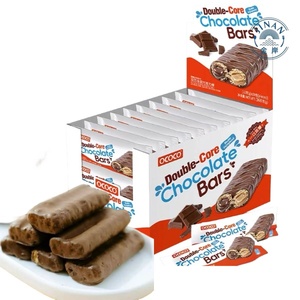 Barra Energética de Chocolate con Mantequilla de Maní, 360g, Barra de Chocolate de Doble Núcleo, Snacks Populares - Product Image 1