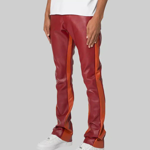 Pantalon en cuir véritable pour homme, qualité supérieure, respirant, couleur rouge, meilleur prix. - Product Image 5