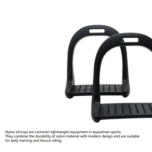 High-strength <b>Nylon</b> Stirrup Professional Equestrian Horse Stirrups Shockproof Design Wide Base Anti <b>Slip</b> Riding Accessories - Product Image 4