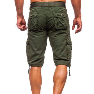 Work wear Safety Cargo Shorts Casual Men's High Street above Knee Cotton Material Shorts Work wear Cargo Pockets Shorts for Men - Product Image 3