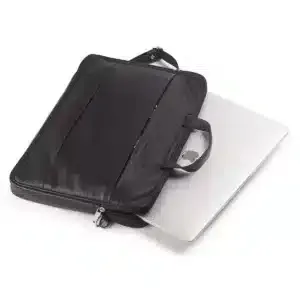 Classic Men’s Black Leather Laptop Bag Premium Executive Business <b>Briefcase</b> with Large Capacity & Professional Office Design - Product Image 2