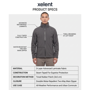 Custom Men's Softshell Jacket Waterproof Polyester Spandex Technical Windbreaker Outdoor Performance Coat Custom Logo OEM - Product Image 5