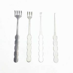 Pull <b>Hook</b> Skin Retractors Stainless Steel Orthopedic Veterinary Surgical Instruments Reusable High Quality Set SURGINEXA - Product Image 3